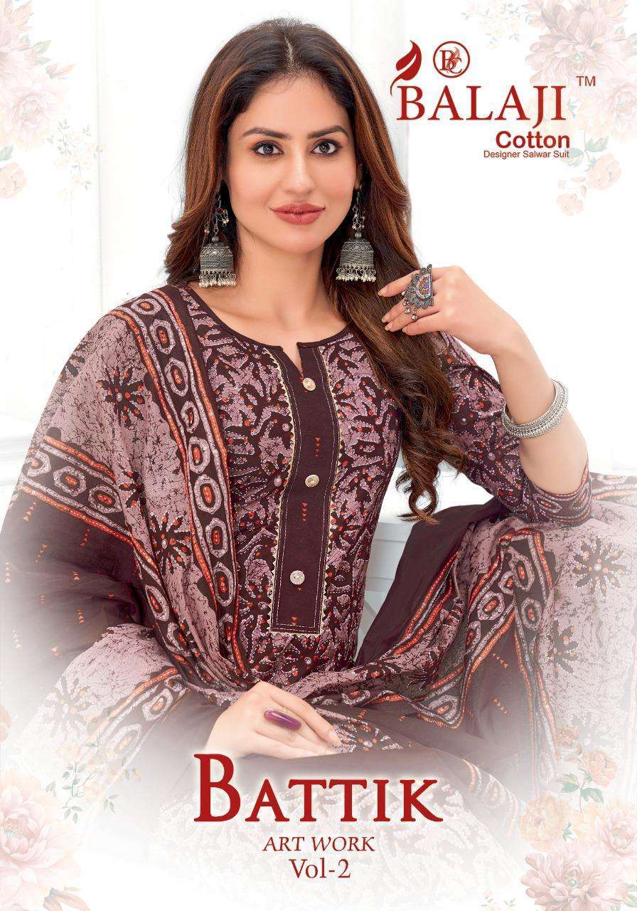 balaji cotton battik art work vol 2 series 2001-2012 cotton suit 