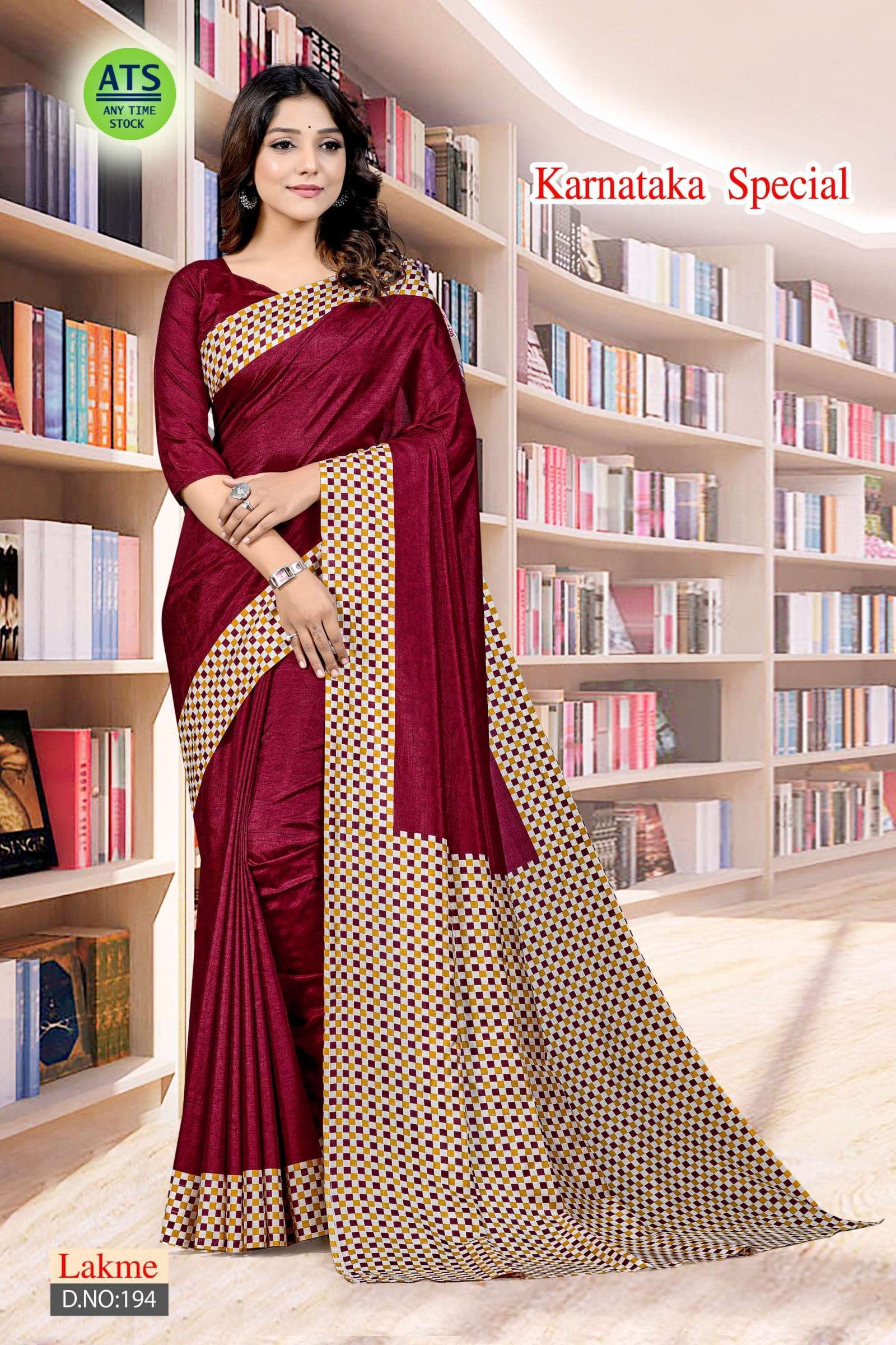 bansi lakme series 193-194 crackle saree