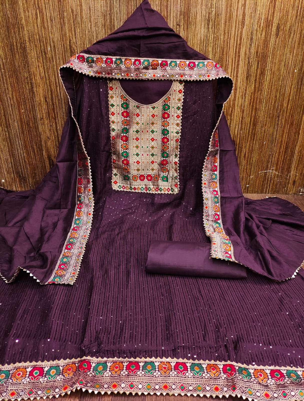 bt-07 designer diable chanderi non catalog suit 