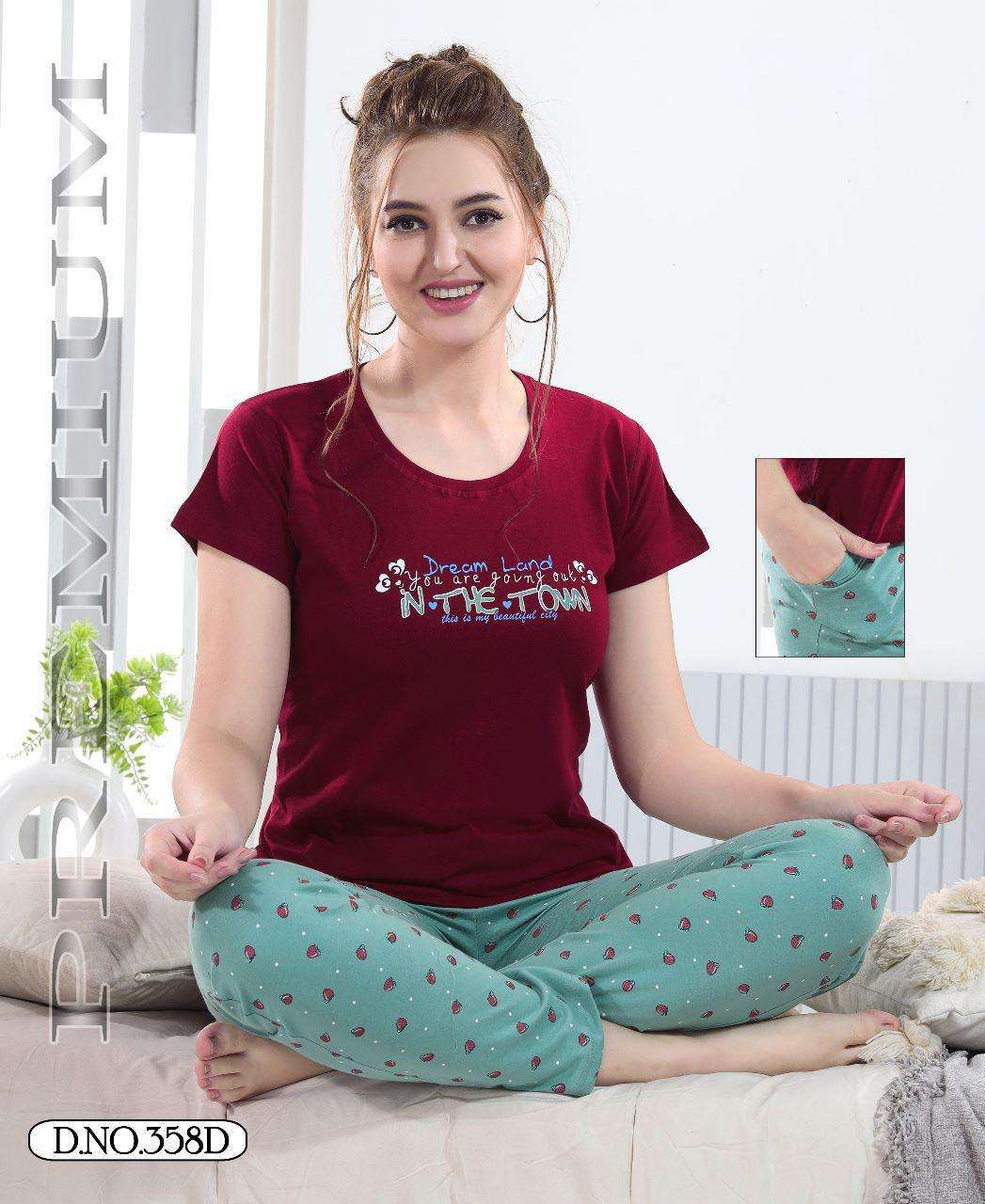 fashion talk new vol 358 Heavy Shinker Hosiery Cotton night suits 