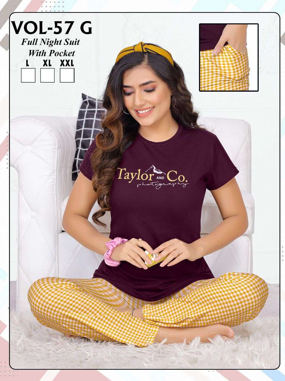 fashion talk vol 57 g heavy shinker cotton night suit 