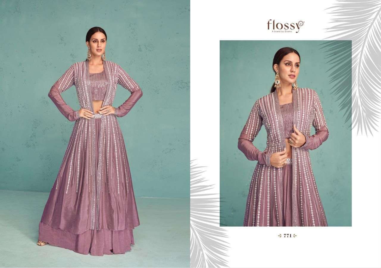 flossy naksh vol 3 designer real georgette suit