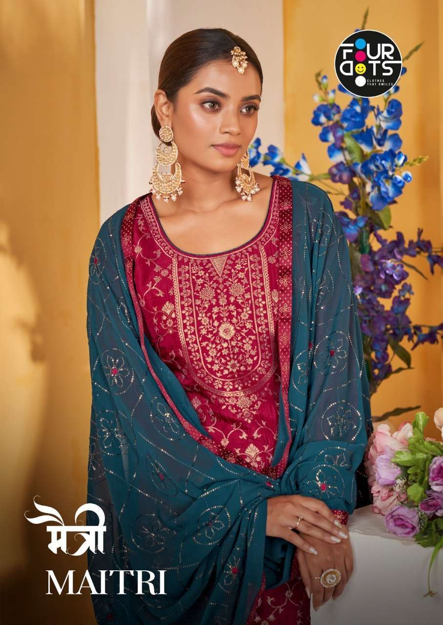 fourdots maitri series 01261-01264 pure russian dola jacquard suit 