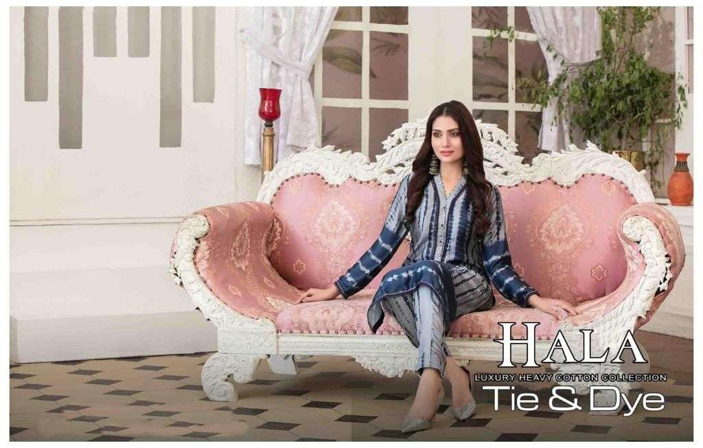 Hala Tie Dye  Karachi series 1865-1870 heavy cotton suit 