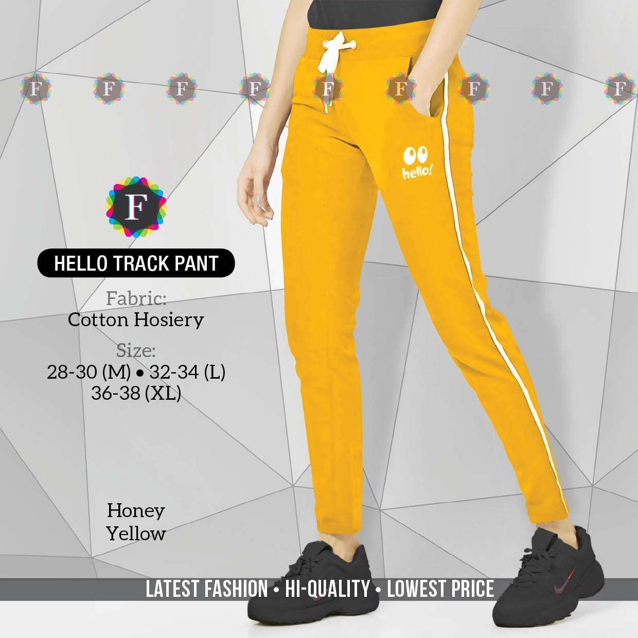 hello cotton hosiery track pant 