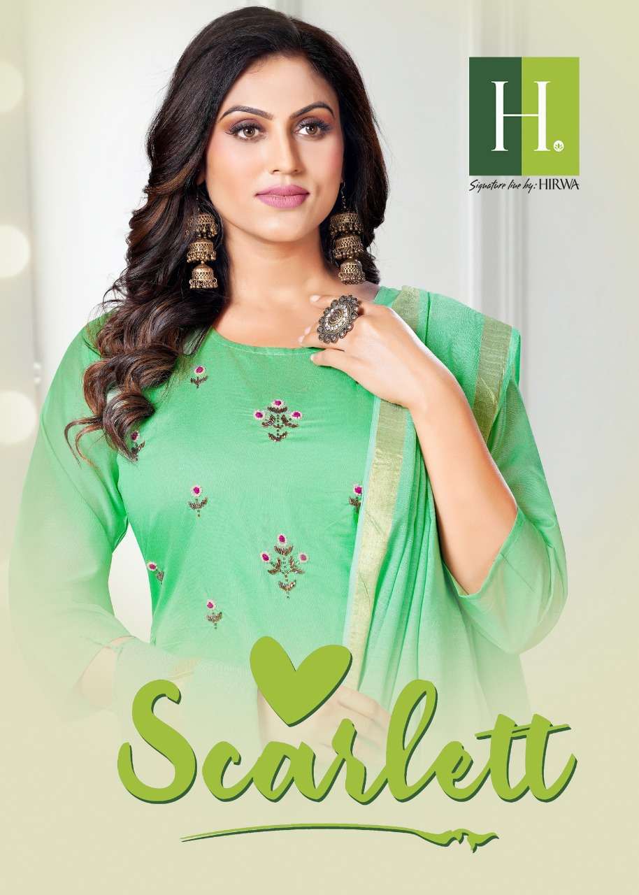 hirwa scarlet series 101-107 dyeable silk readymade suit 