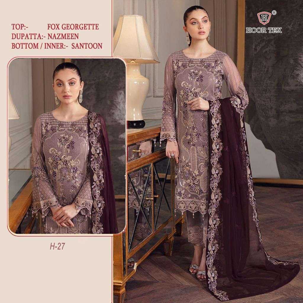 hoor tex H-27 designer faux georgette suit 