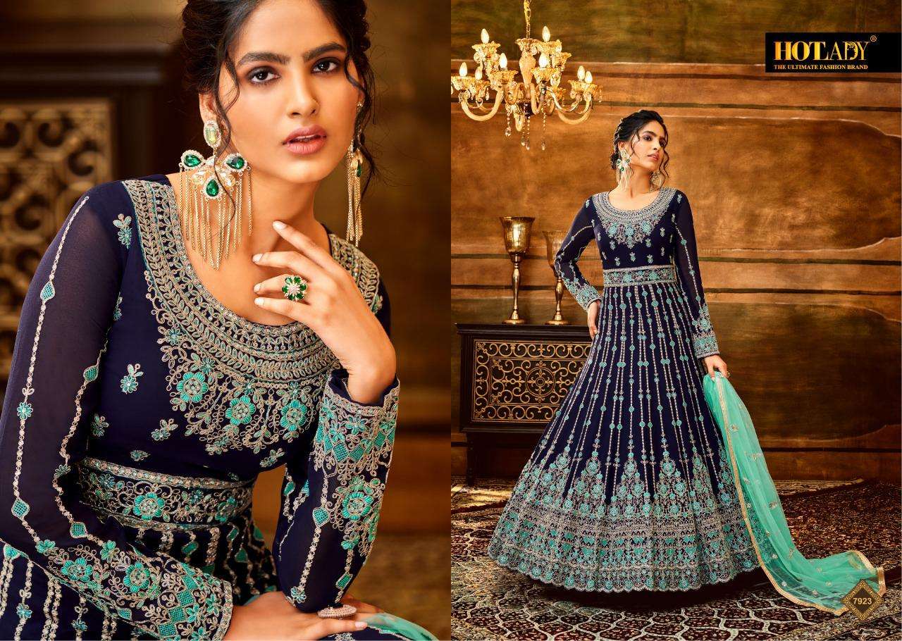 hotlady maaysha designer pure georgette suit 