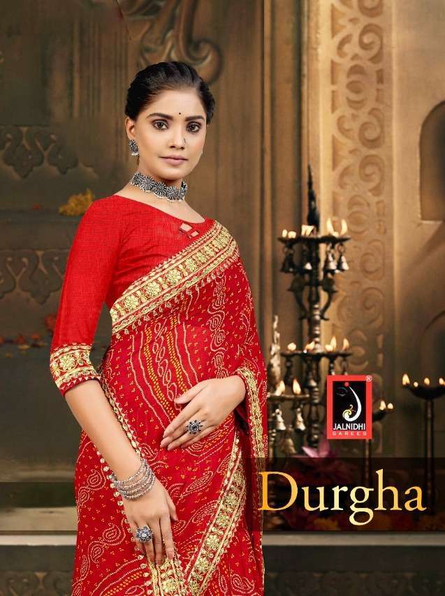 jalnidhi durgha series 11601-11604 heavy georgette saree