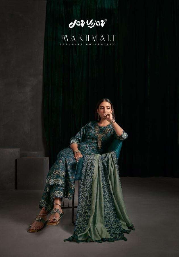 jay vijay makhmali series 7471-7478 pashmina suit 