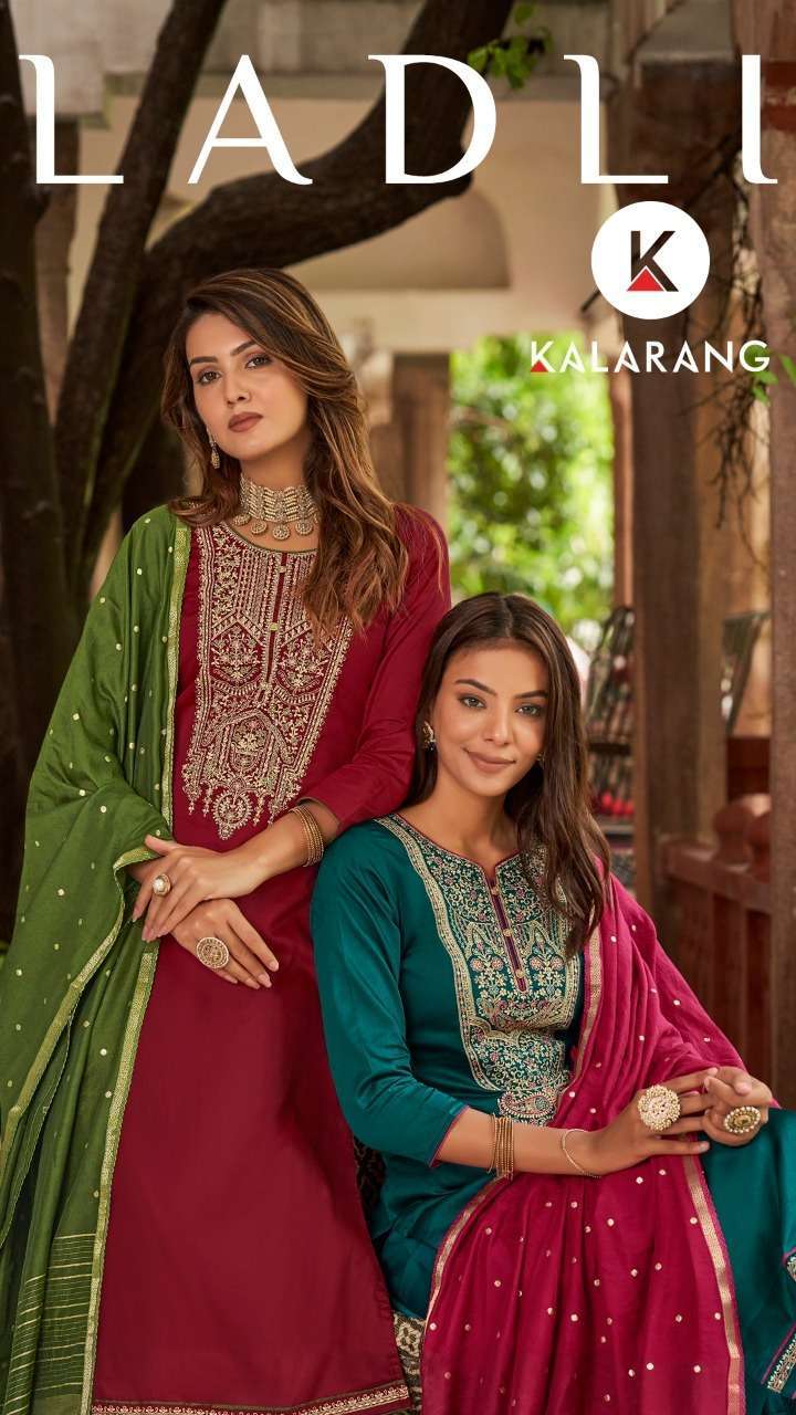 kalarang ladli series 4571-4574 jam silk suit 