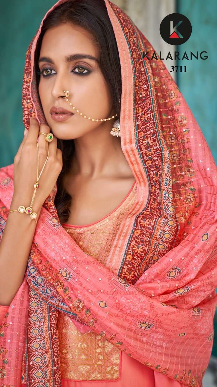 kalarang veda series 3711-3714 muslin suit