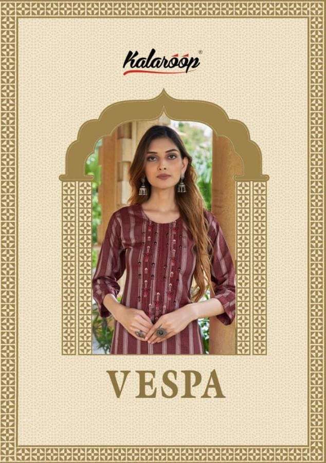 kalaroop vespa series 13492-13495 Fancy Heavy Rayon kurti