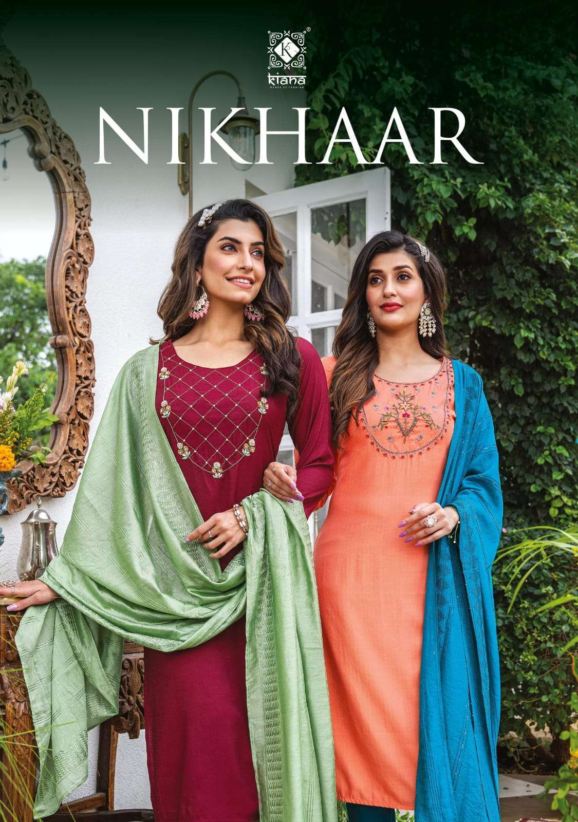 kiana nikhaar series 101-105 weaving viscose readymade suit 