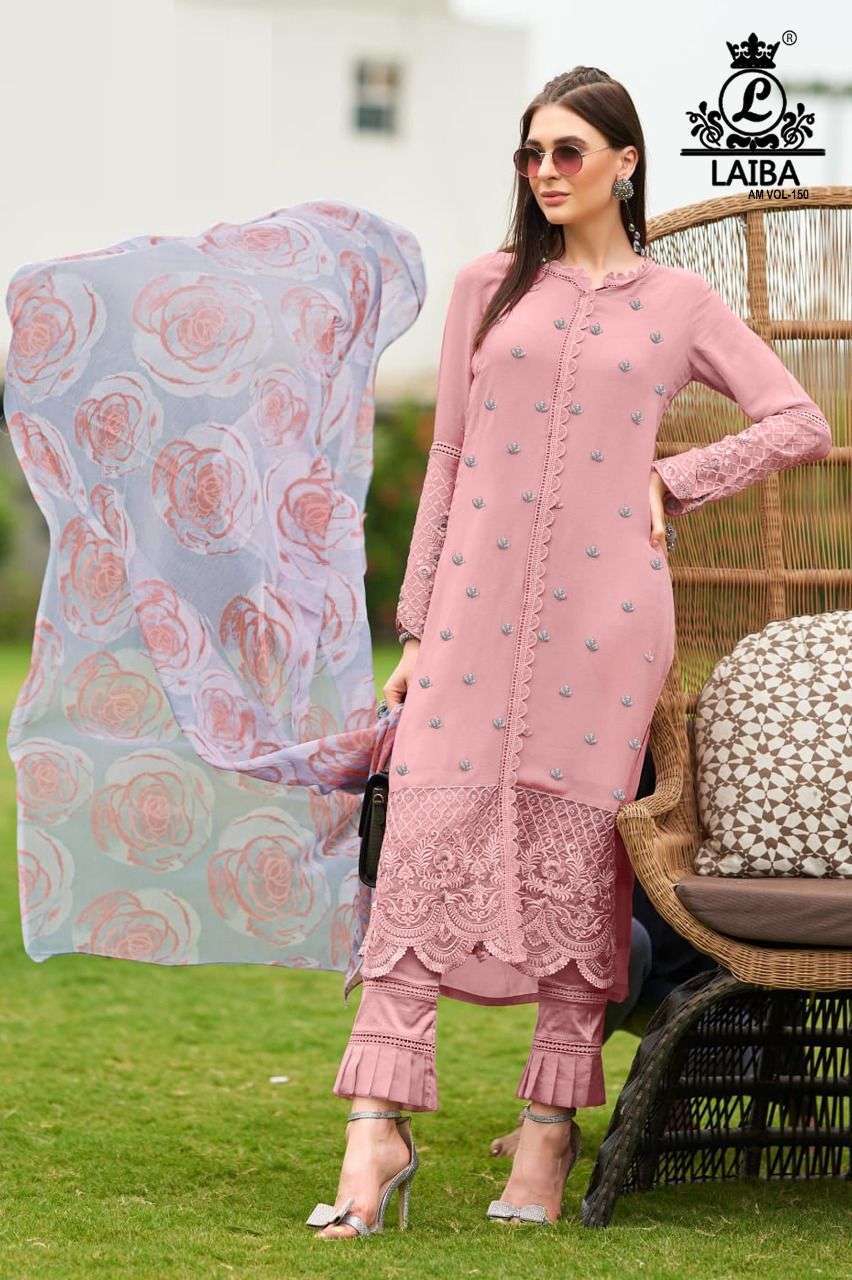 laiba am vol 150 pure georgette readymade suit 