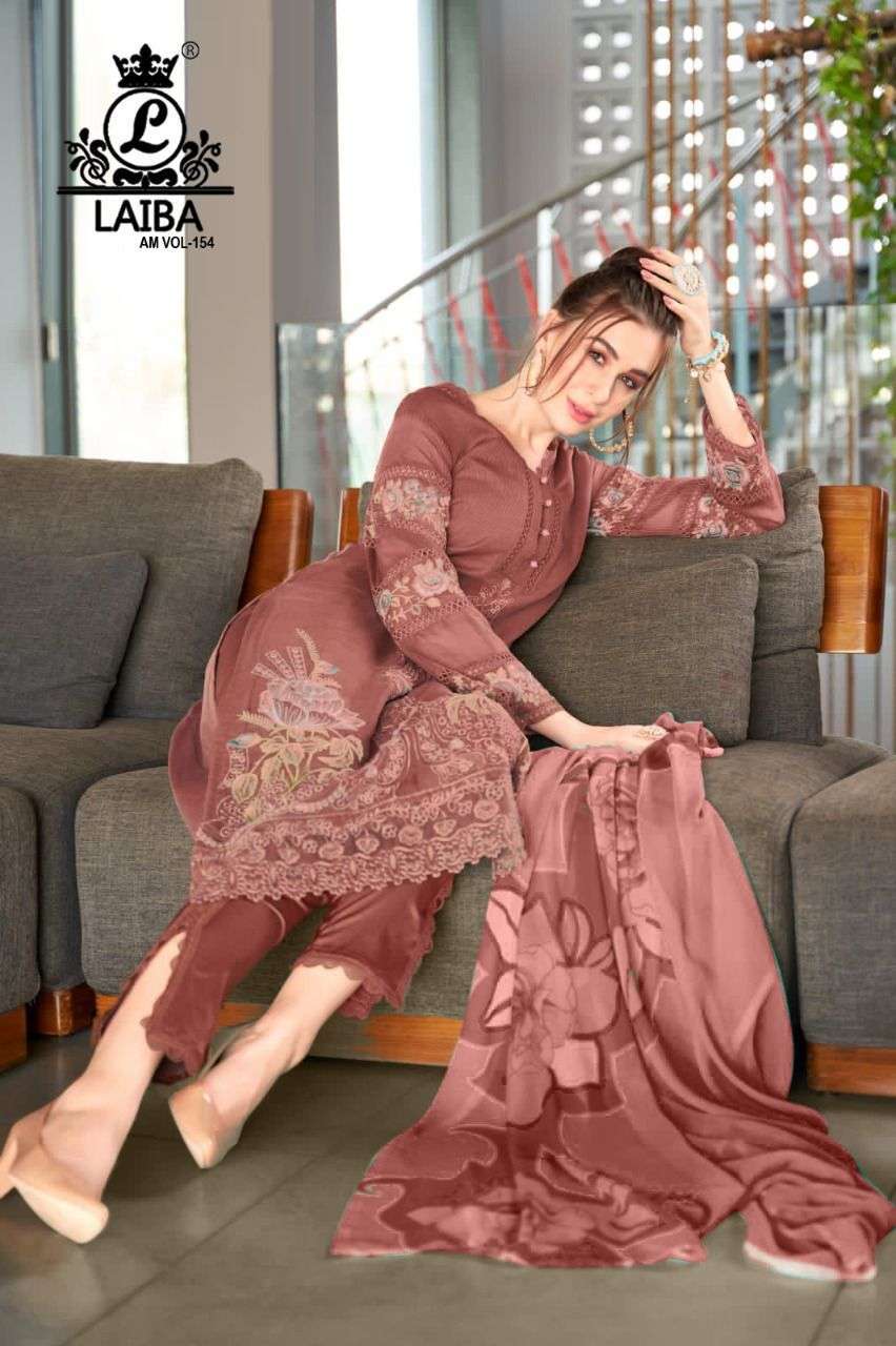 laiba am vol 154 pure georgette suit 