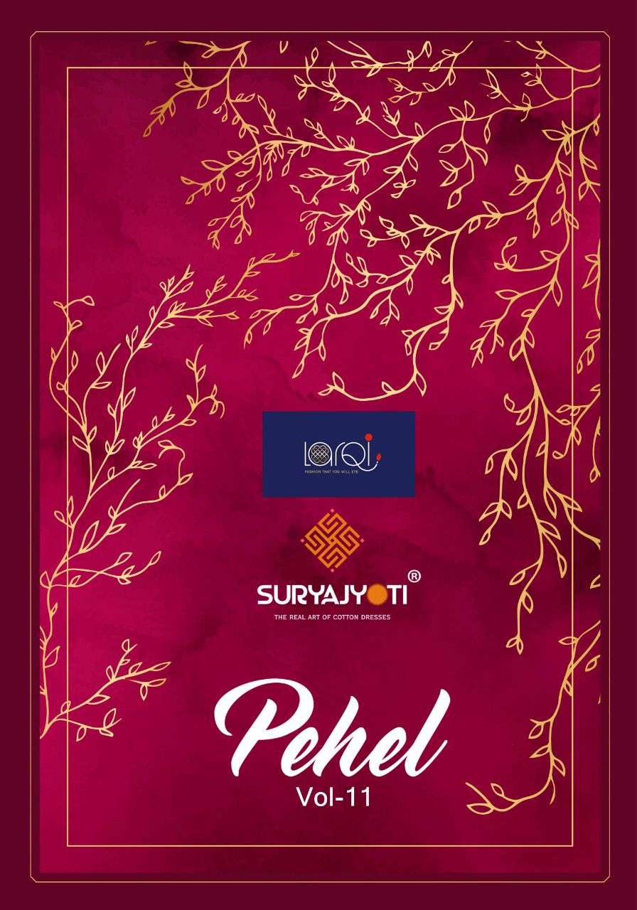 Larqi Pehel Vol-11 series 101-115 pure cotton kurti