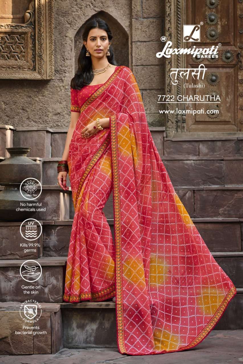 laxmipati saree tulashi series 7691-7722 georgette saree