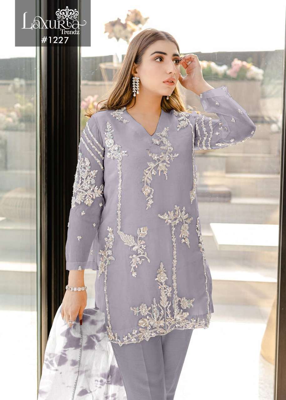 laxuria trendz 1227 faux georgette suit 