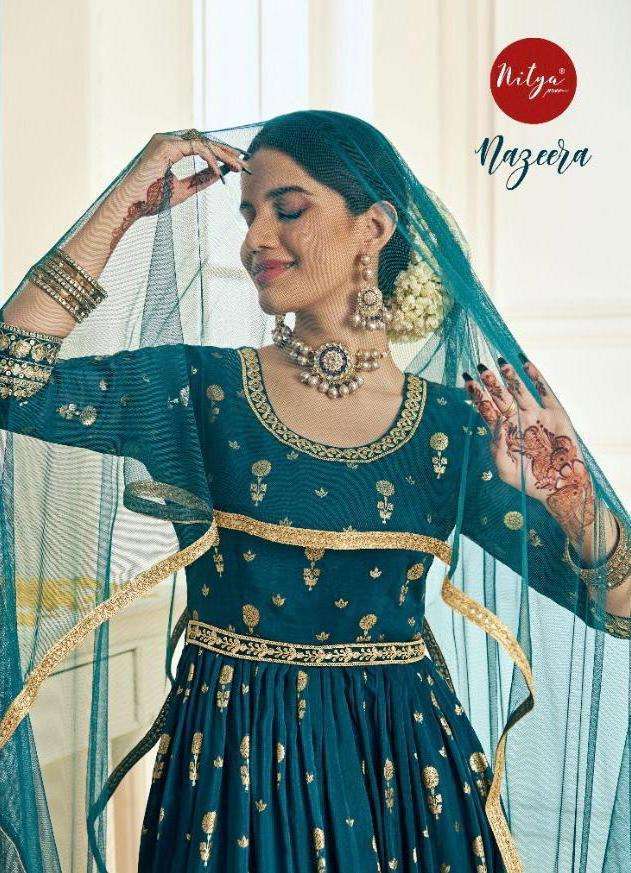 lt nitya nazeera series organza jacquard suit 
