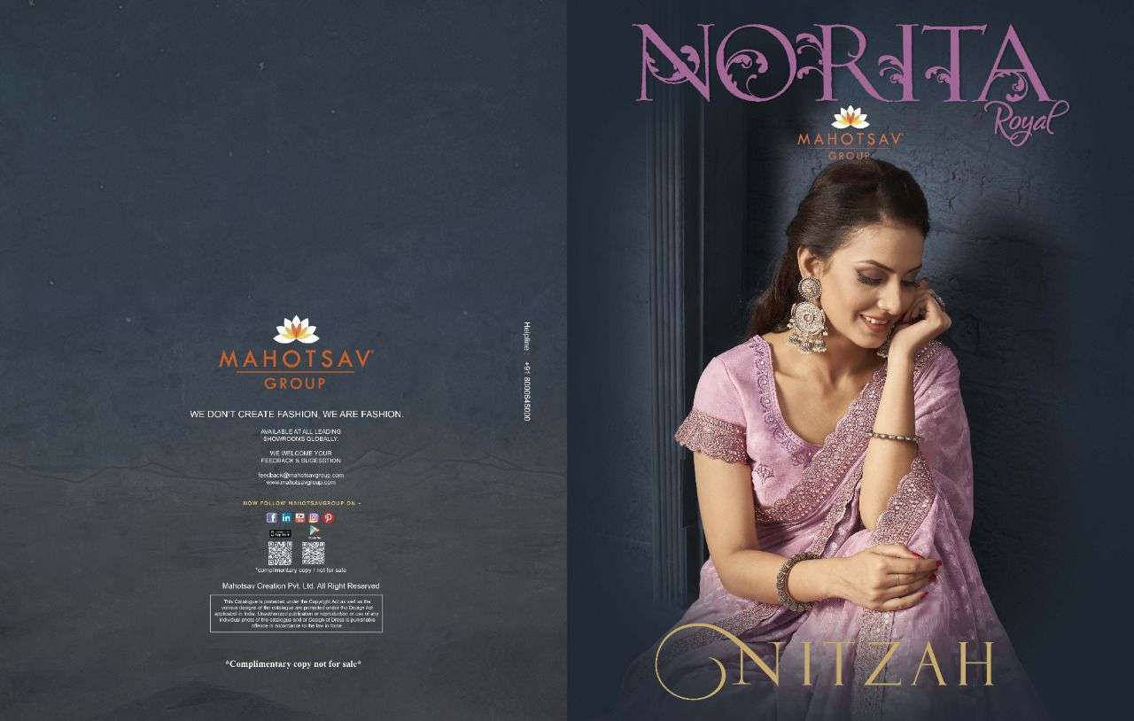 mahotsav norita 42600 nitzah designer georgette saree 