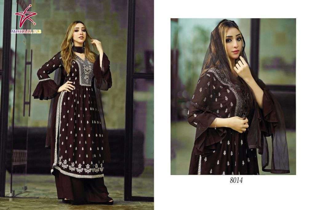 mishaal 8014 A,B designer hevay georgette suit 