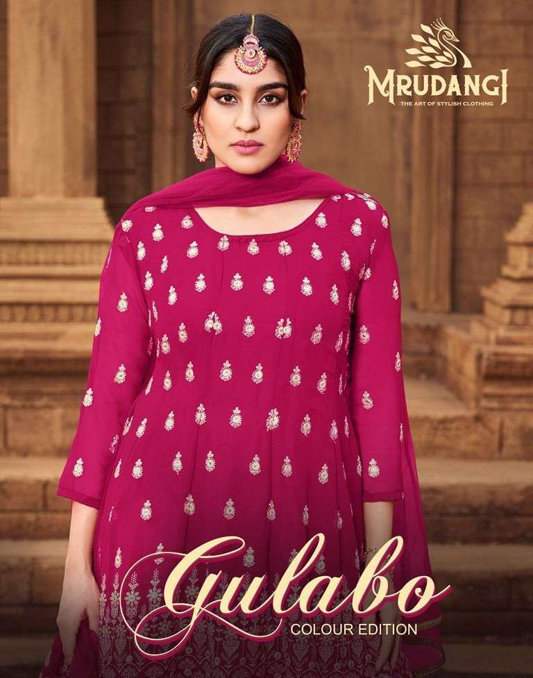 mrudangi gulabo series 2013 heavy georgette suit 
