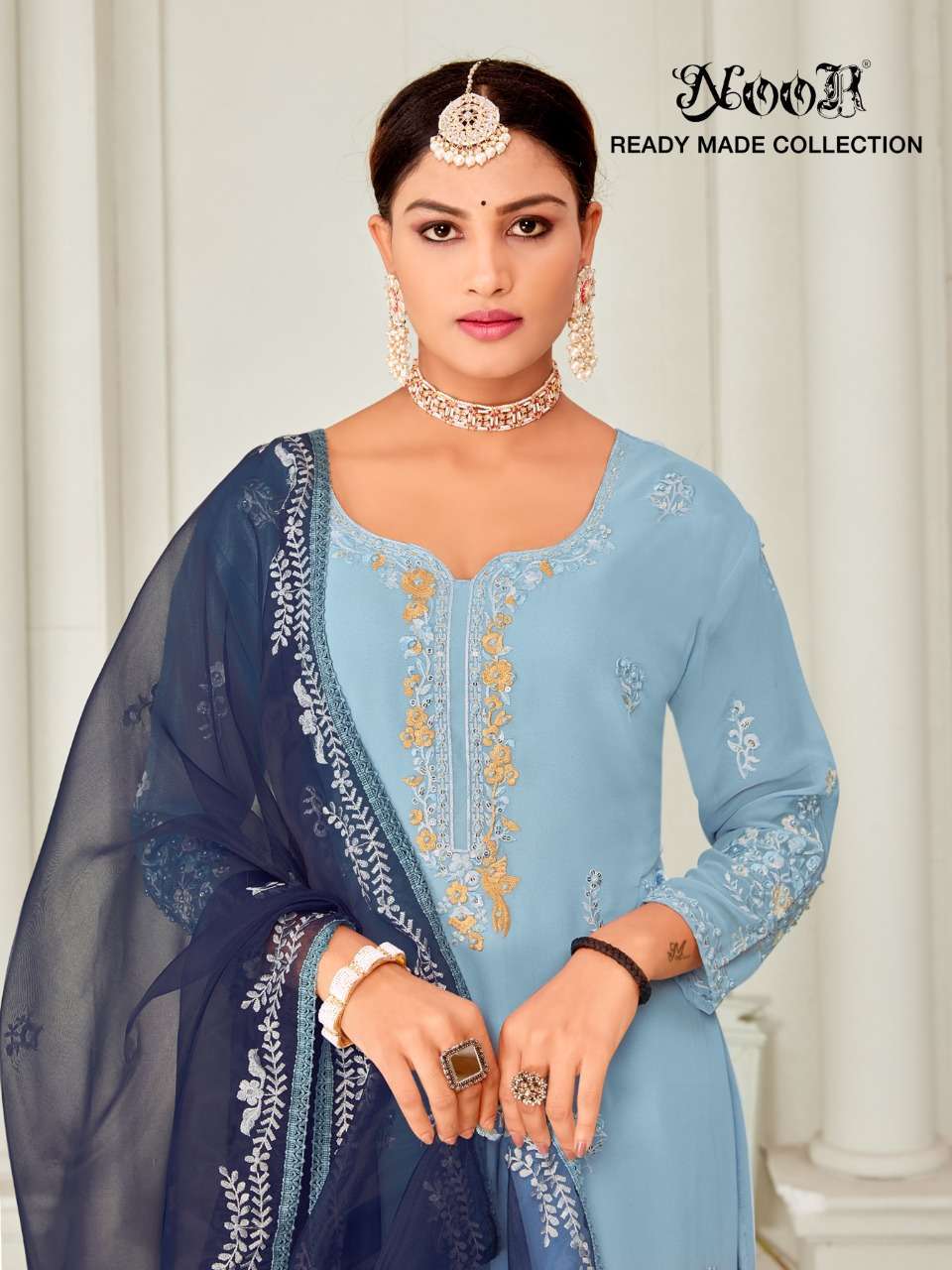 noor d no 149 faux georgette suit 