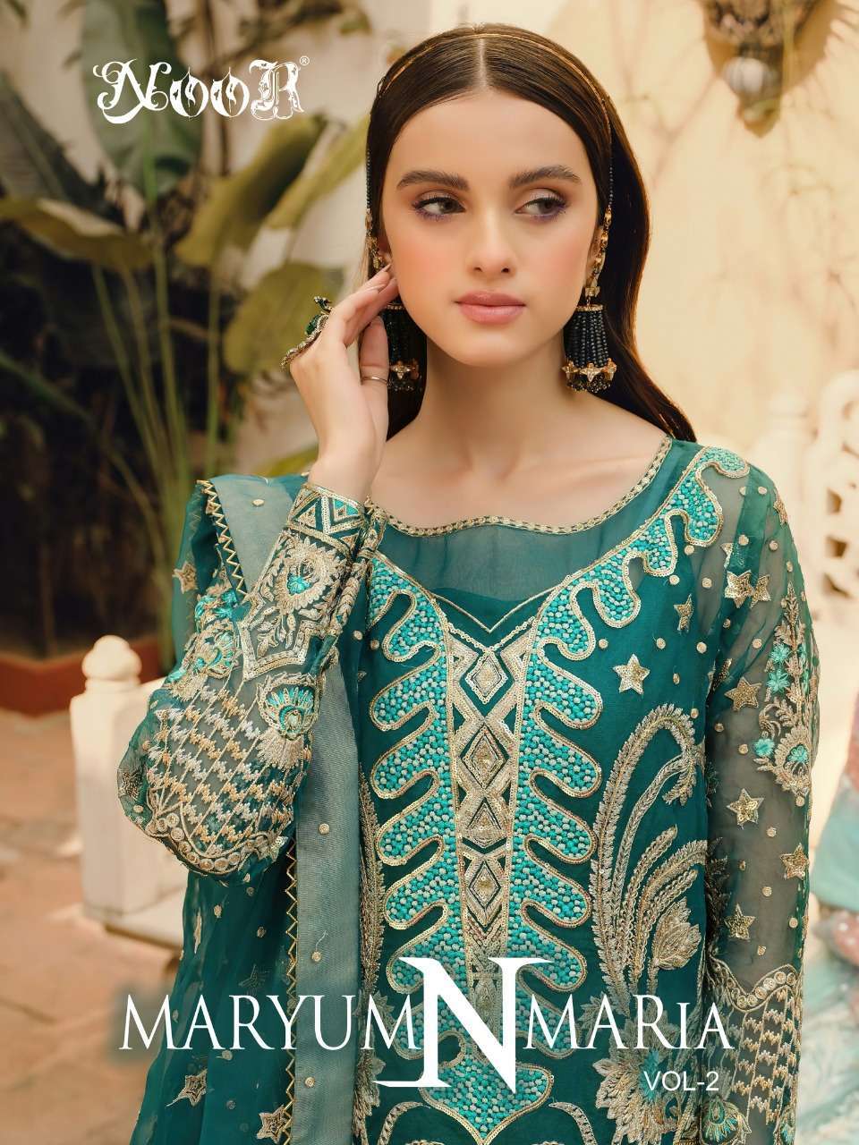 noor maryum n maria vol 2 series 22203-22205 georgette suit