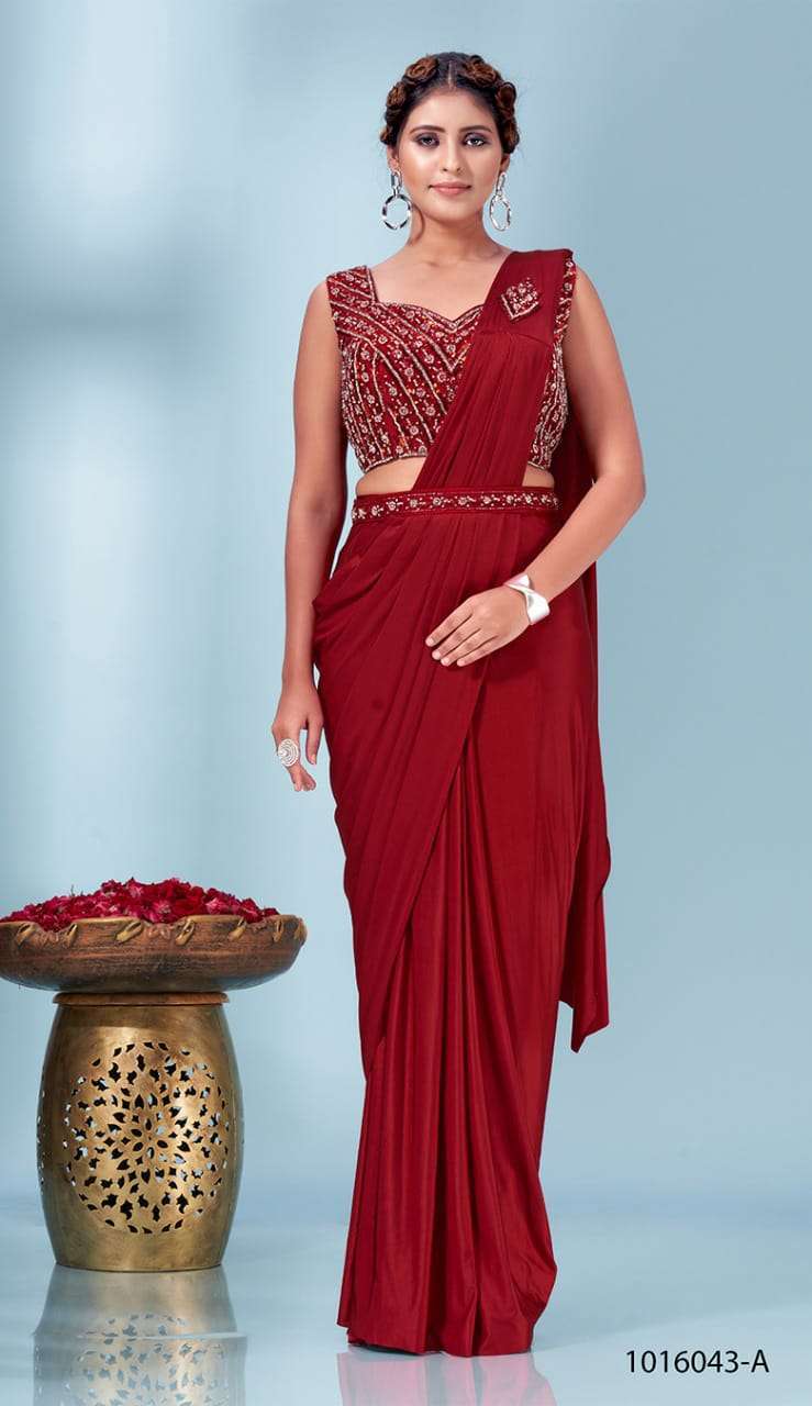 pr 1016043 readymade saree for women festive wear saree exports