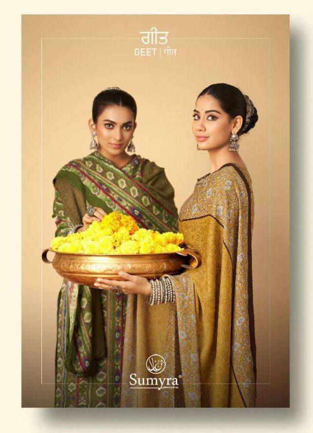 radhika sumyra geet series 44001-44010 pure pashmina suit 