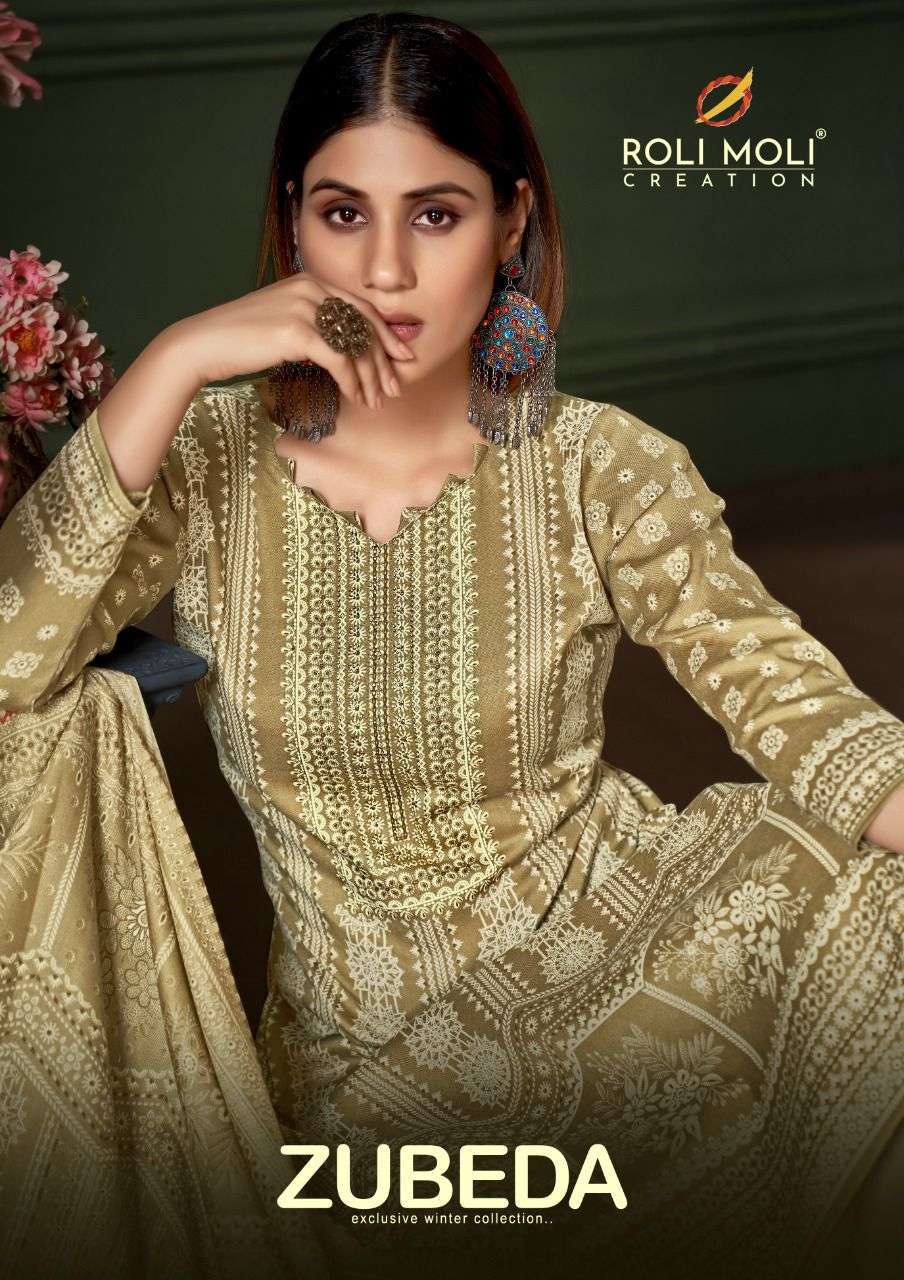 roli moli zubeda series 1001-1008 Pasmina suit