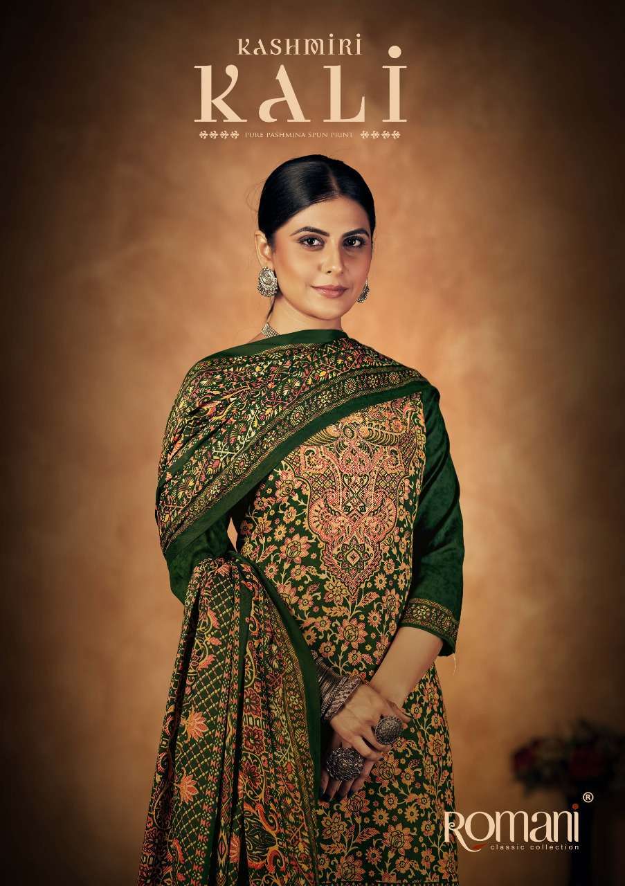 romani kashmiri kali series 1067001-1067010 pure pashmina suit