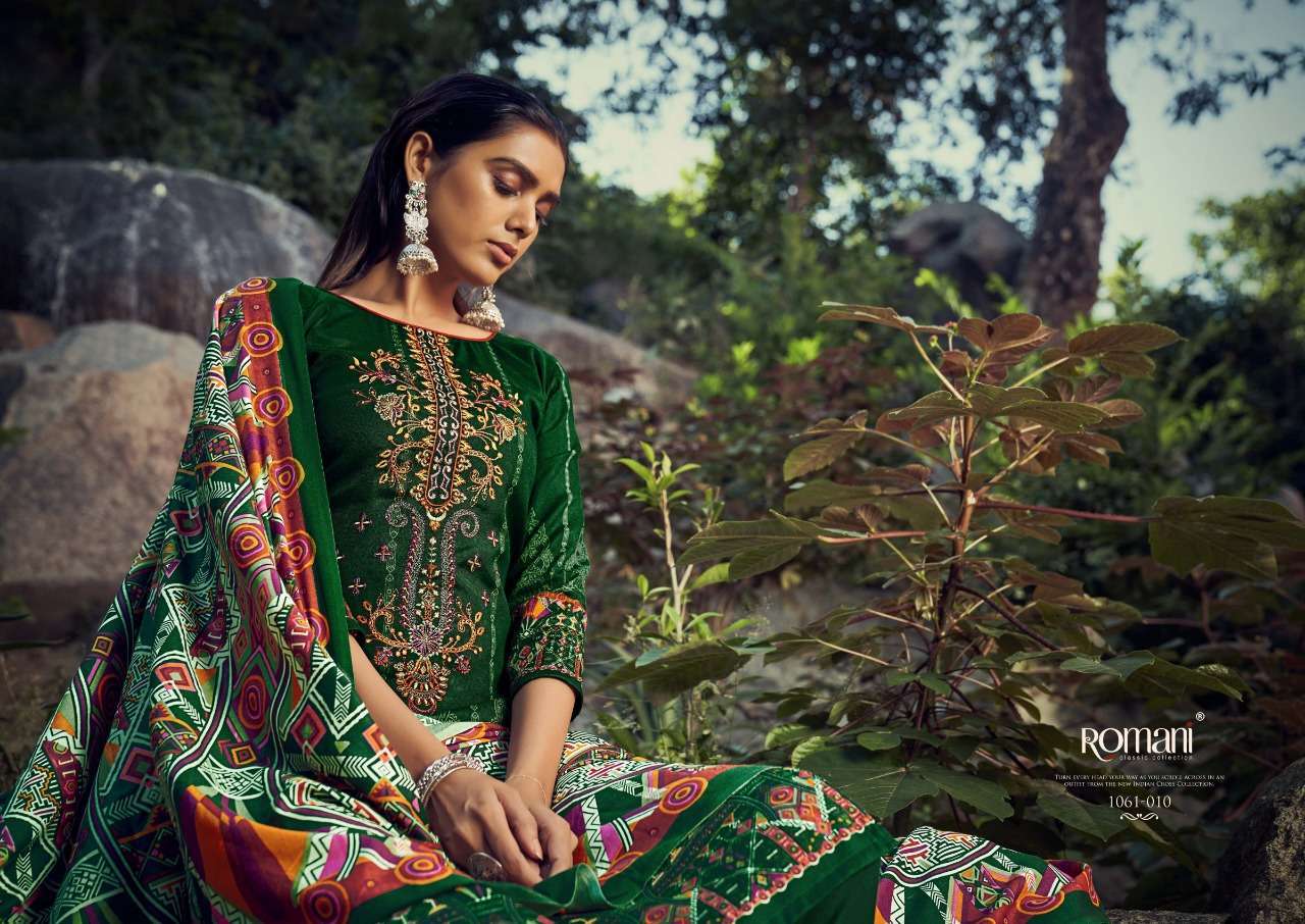 romani maria b series 1061001-1061010 premium pashmina suit 