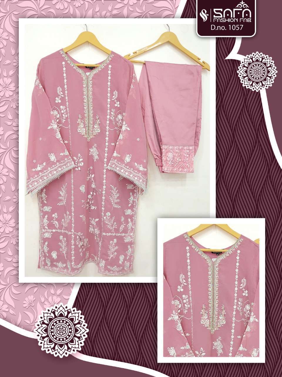 safa fashion sf-1057 Heavy gorgette kurti