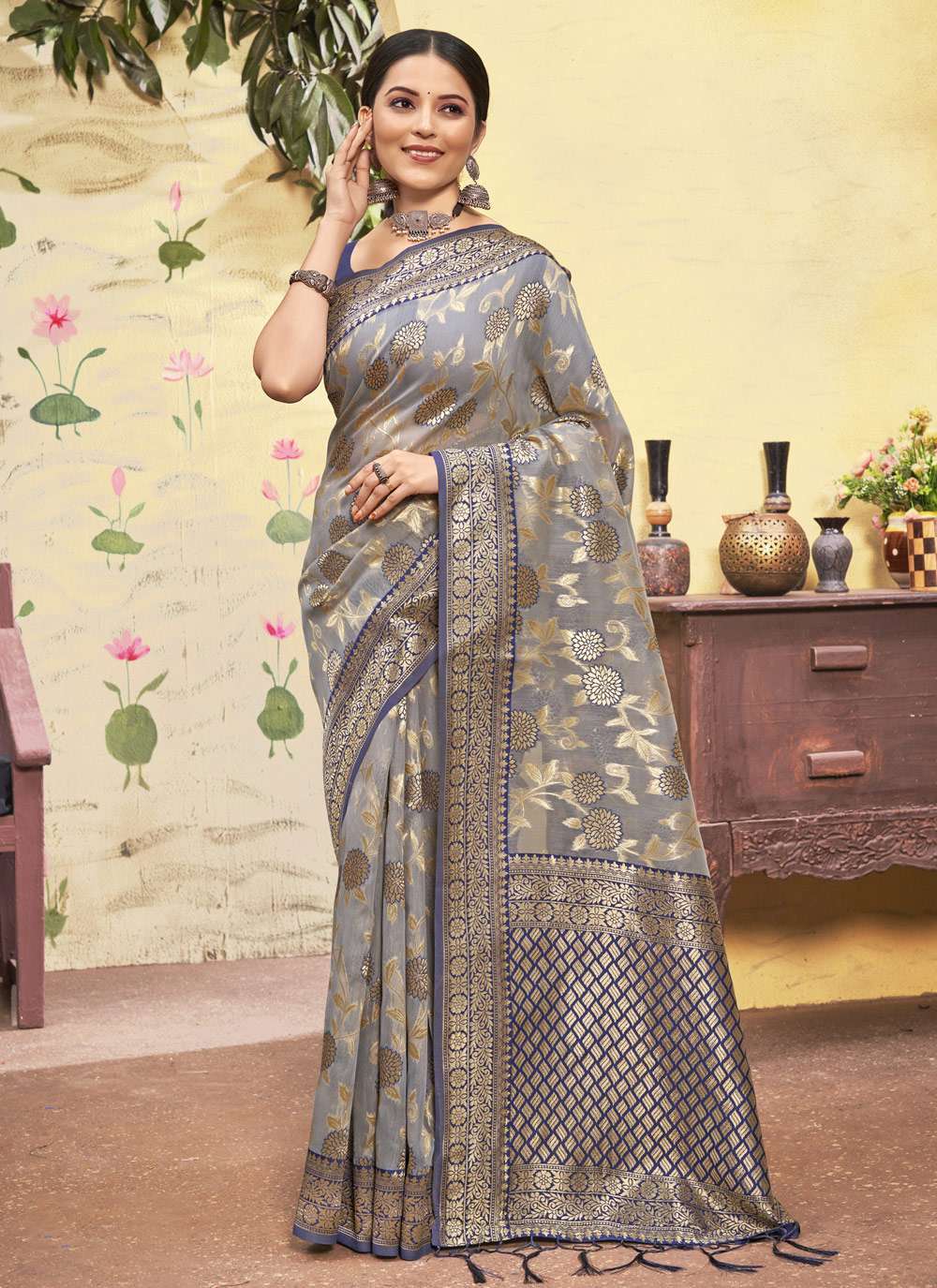 sangam prints kamini cotton saree