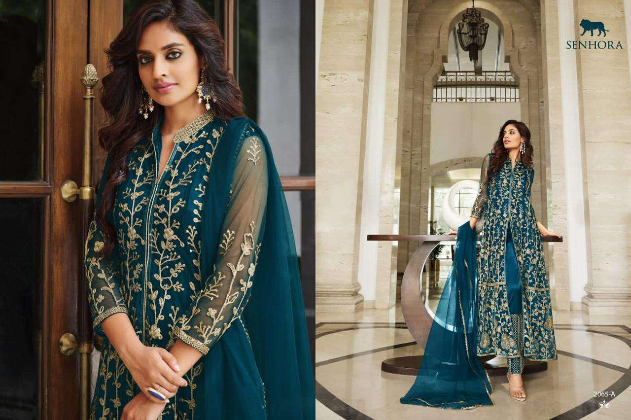 senhora sharmin 2065 colors designer pure butterfly net suit 