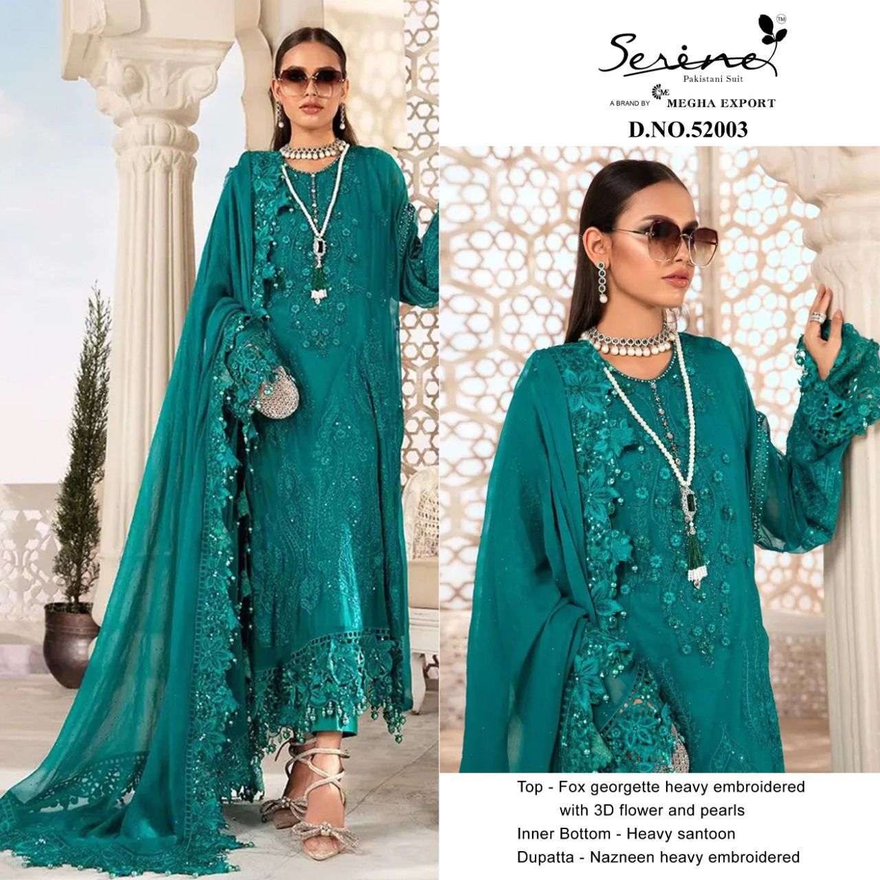 serene maria.b chiffons vol 2 series 52001-52003 faux georgette suit 