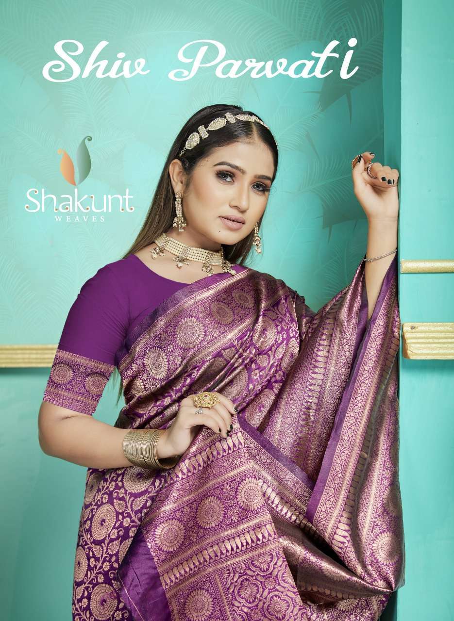 shakunt shiv parvati series 34279-34283 silk saree 