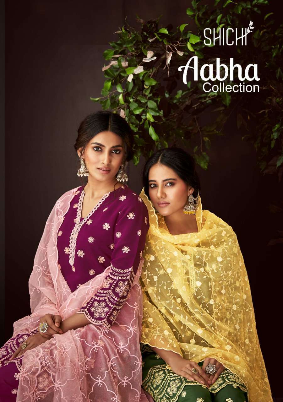 shichi aabha series 85-90 pure viscose readymade suit
