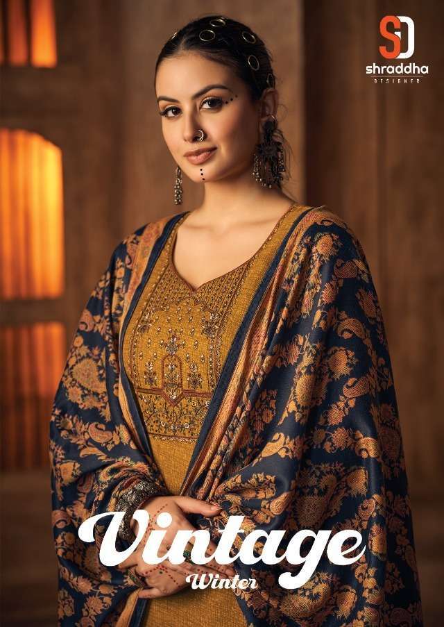 shraddha vintage winter series 10001-10006 heavy pashmina suit 