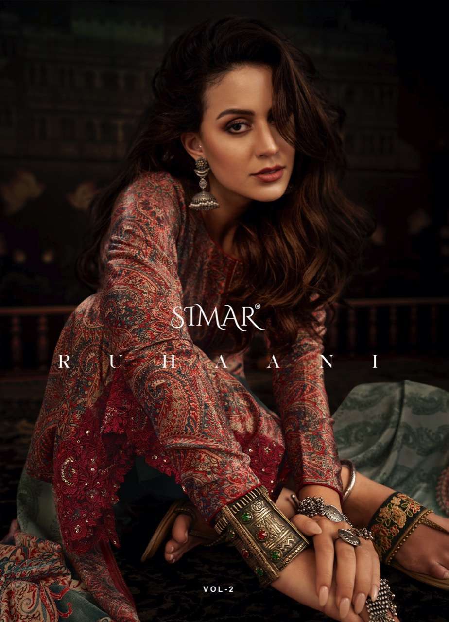 simar ruhaani vol 2 series 4239-4242 pure velvet suit 