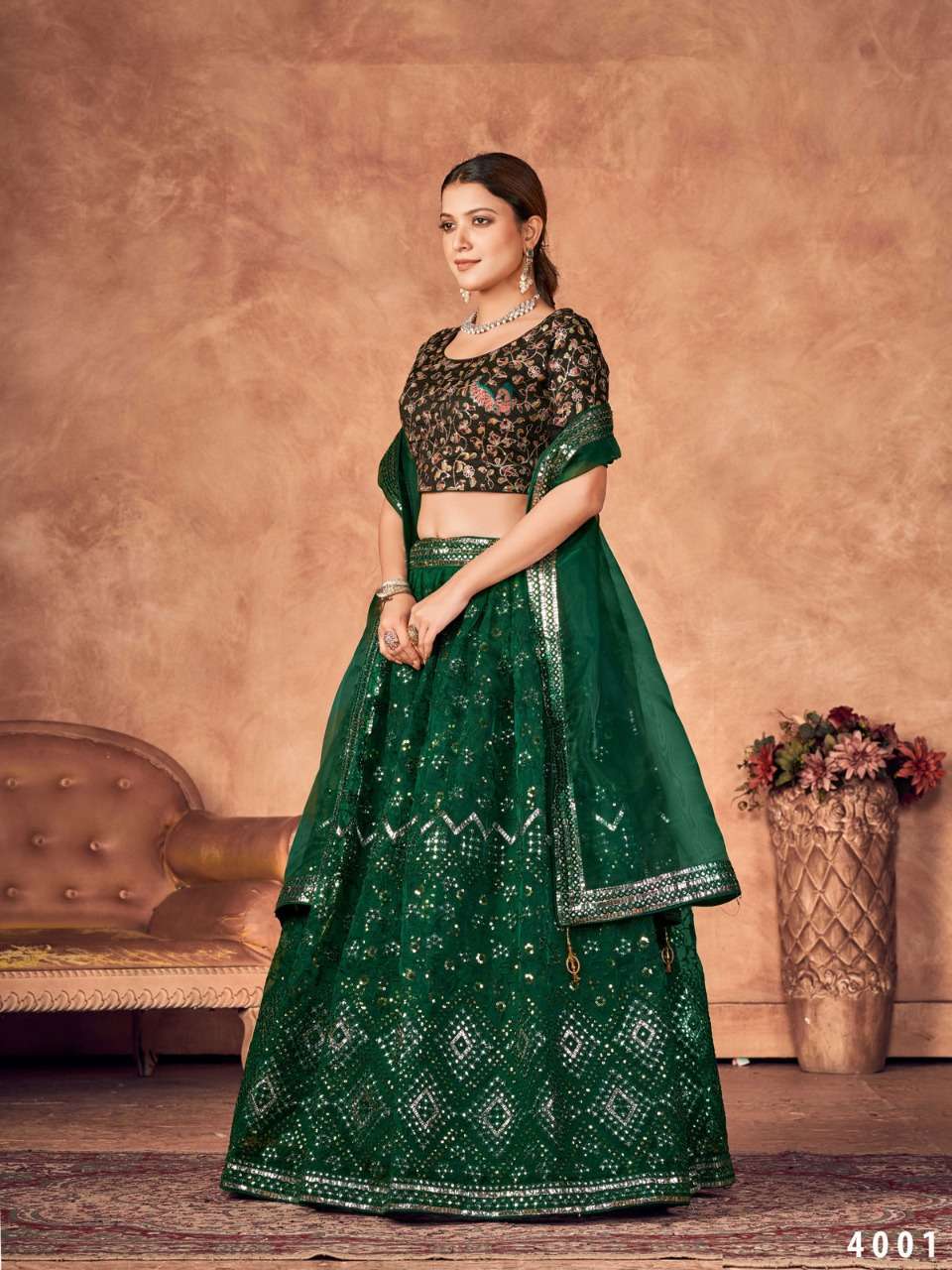 stylishta aakrut vol 4 series 4001-4004  heavy banglori silk lehenga 