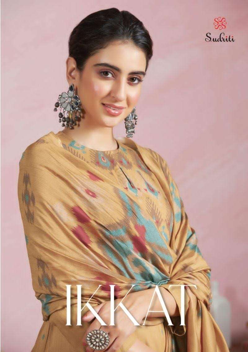 sudriti ikkat series 3542-3570 pashmina suit 