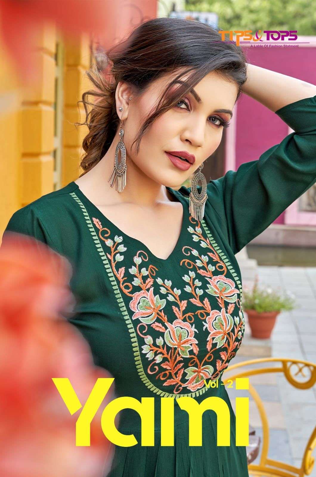 tips & tops yami vol 2 series 1001-1006 Reyon Wrinkle kurti