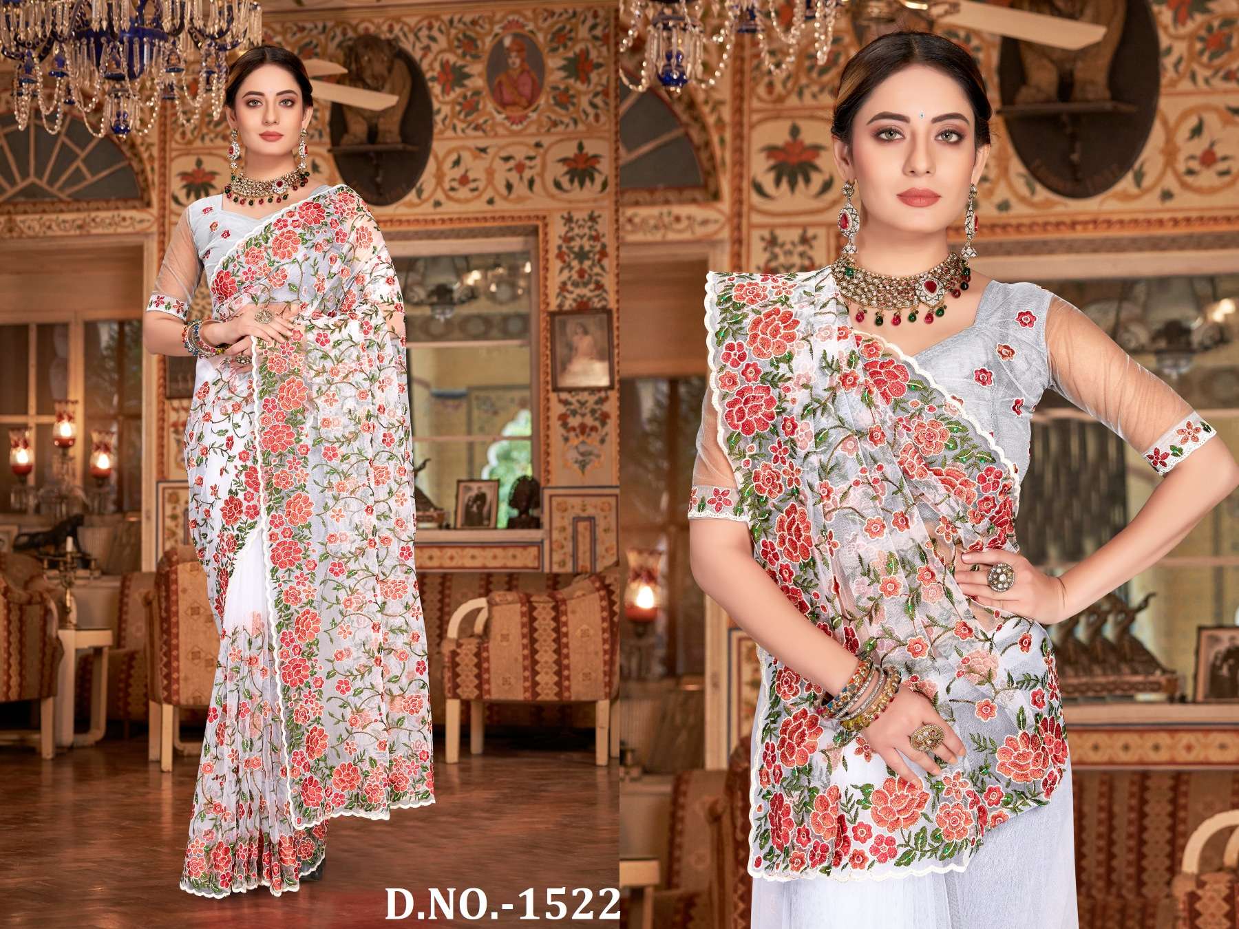 utsavnari divine designer net saree