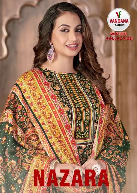 Vandana Nazara Vol-1 series 1001-1008 pure pashmina cotton suit 