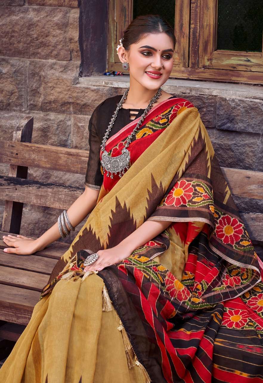 vinamra rock star ikkat vol 4 series 8024-8031 cotton saree