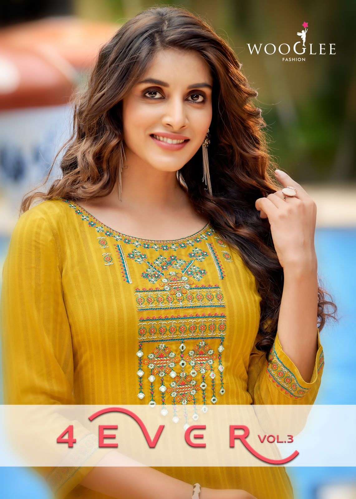 wooglee 4ever vol 3 series 7009-7012 nylon viscose kurti 