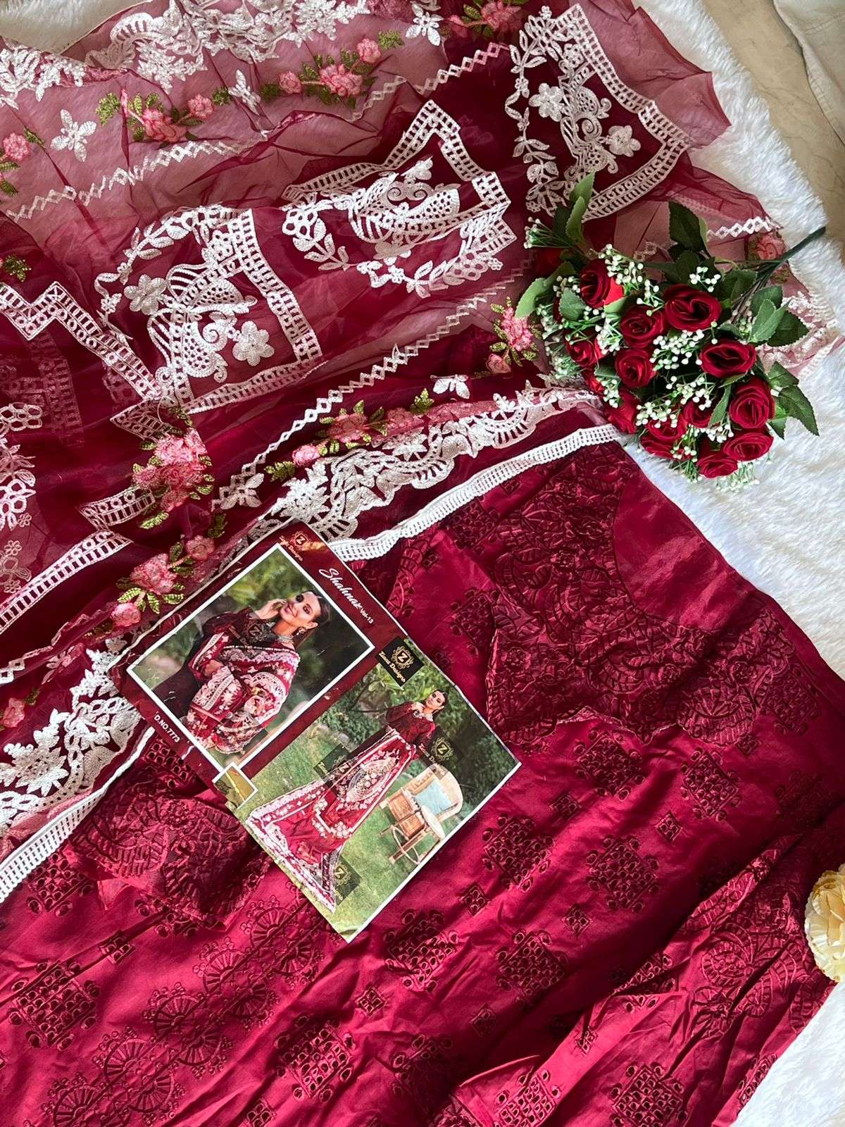 ziaaz designs shehnaz vol 13 designer cambric cotton suit 